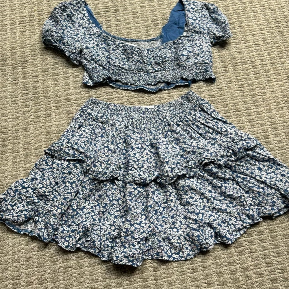 Two piece floral set